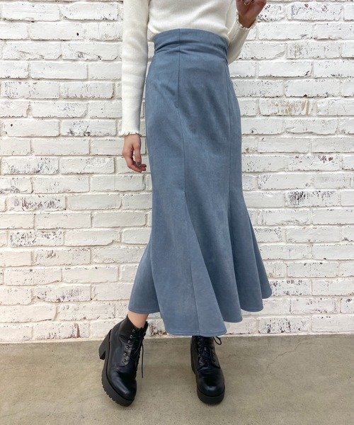 OLIVE des OLIVE（オリーブデオリーブ）の「マーメイドロングスカート（スカート・レディース・ブラック/ブラウン/ブルー/アイボリー・FREE）」の13枚目の写真