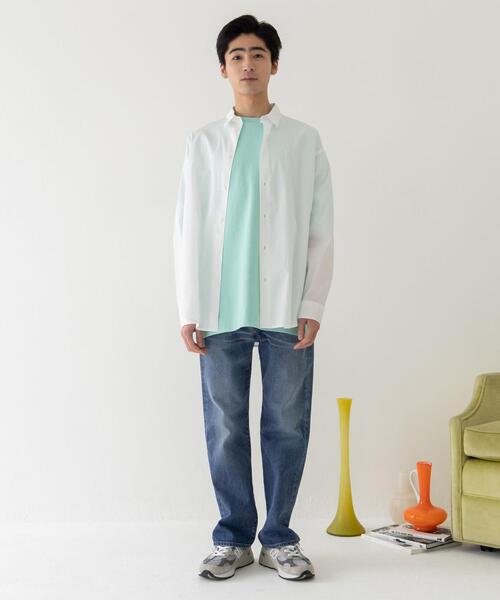 CITEN（シテン）の「＜CITEN（シテン）＞オーバー シャツ（シャツ/ブラウス・メンズ・ネイビー/ホワイト・FREE）」の8枚目の写真