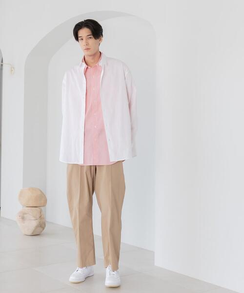 CITEN（シテン）の「＜CITEN（シテン）＞オーバー シャツ（シャツ/ブラウス・メンズ・ネイビー/ホワイト・FREE）」の11枚目の写真