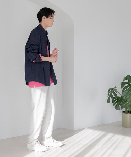 CITEN（シテン）の「＜CITEN（シテン）＞オーバー シャツ（シャツ/ブラウス・メンズ・ネイビー/ホワイト・FREE）」の20枚目の写真