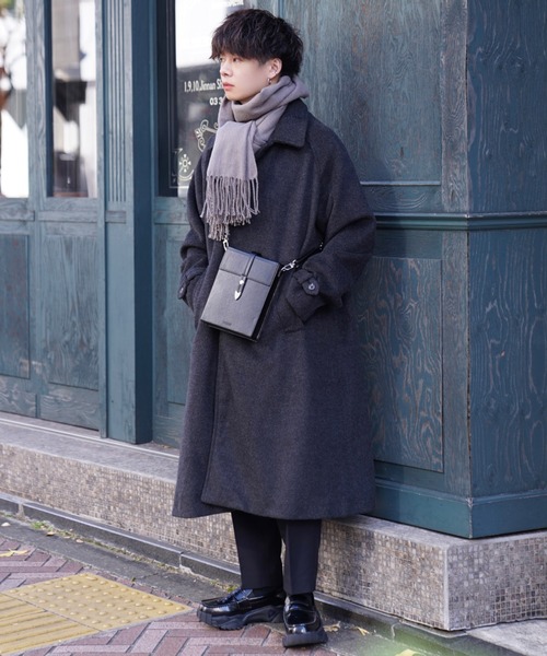 ADAMASTE（アダマスト）の「シンセティックレザーショルダーバッグ（ショルダーバッグ・メンズ・ブラック・FREE）」の20枚目の写真