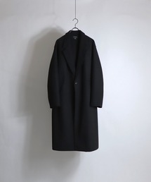 ルーズシルエット オーバーサイズ メルトンチェスターコート【Confirm】