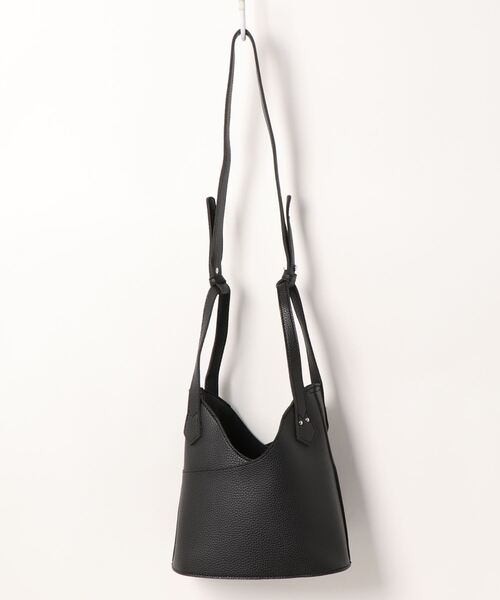 AULI（アウリィ）の「【2WAY】バケット型ショルダー/ハンドバッグ（ショルダーバッグ・レディース・ライトグレー/ブラック/キャメル・FREE）」の21枚目の写真