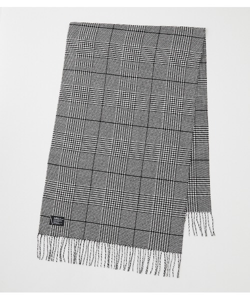 AZUL by moussy（アズールバイマウジー）の「SOFT TOUCH CHECK MUFFLER/ソフトタッチチェックマフラー（マフラー・メンズ・ブラック系その他/グレー系その他/ブルー系その他3・FREE）」の3枚目の写真