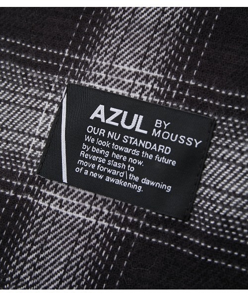 AZUL by moussy（アズールバイマウジー）の「SOFT TOUCH CHECK MUFFLER/ソフトタッチチェックマフラー（マフラー・メンズ・ブラック系その他/グレー系その他/ブルー系その他3・FREE）」の5枚目の写真
