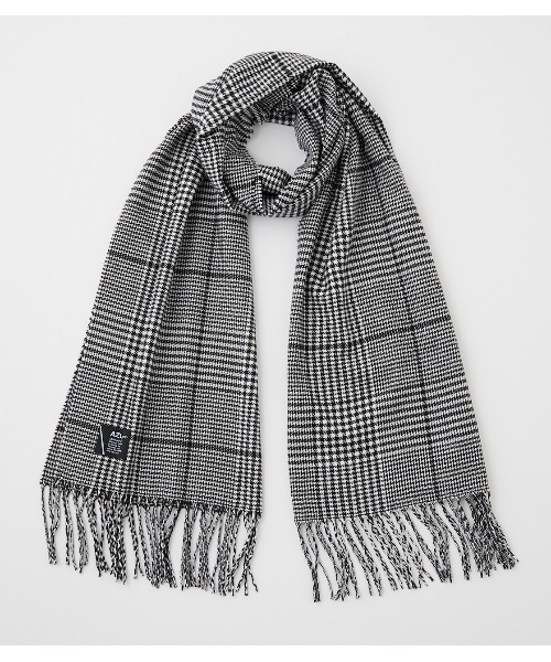 AZUL by moussy（アズールバイマウジー）の「SOFT TOUCH CHECK MUFFLER/ソフトタッチチェックマフラー（マフラー・メンズ・ブラック系その他/グレー系その他/ブルー系その他3・FREE）」の10枚目の写真