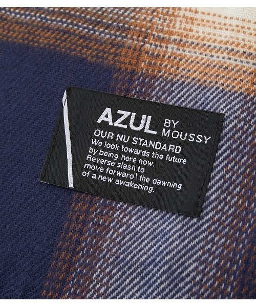 AZUL by moussy（アズールバイマウジー）の「SOFT TOUCH CHECK MUFFLER/ソフトタッチチェックマフラー（マフラー・メンズ・ブラック系その他/グレー系その他/ブルー系その他3・FREE）」の15枚目の写真