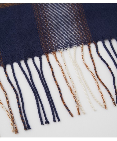 AZUL by moussy（アズールバイマウジー）の「SOFT TOUCH CHECK MUFFLER/ソフトタッチチェックマフラー（マフラー・メンズ・ブラック系その他/グレー系その他/ブルー系その他3・FREE）」の16枚目の写真