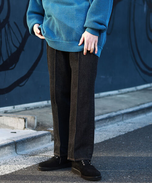 BEAMS（ビームス）の「BEAMS / ピンタック デニム 5ポケット（デニムパンツ・メンズ・ブラック/インディゴブルー・SMALL/MEDIUM/LARGE/X-LARGE）」の9枚目の写真