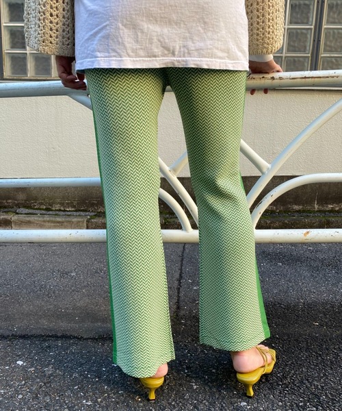 CIAOPANIC（チャオパニック）の「ジャガードニットフレアパンツ（その他パンツ・レディース・ベージュ/オレンジ/グリーン・FREE）」の11枚目の写真