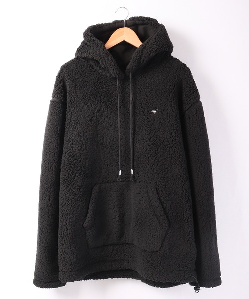 staple（ステイプル）の「【STAPLE】ボアフリースフーディー（パーカー・メンズ・ブラック・L/2XL/M/XL）」の2枚目の写真