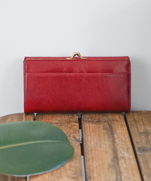 An+u（アンユー）の「ガマ口 ロングウォレット（財布・レディース・ブラック/ダークブラウン/ネイビー/ブラウン/レッド/イエロー/グリーン・FREE）」の2枚目の写真