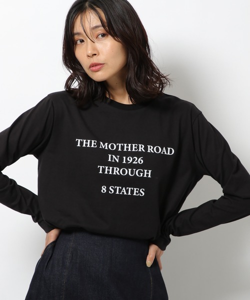 BARNYARDSTORM(バンヤードストーム)の「BARNYARDSTORM / フロッキーロゴT(Tシャツ/カットソー・レディース・ホワイト/ブラック・1/0)」の8枚目の写真
