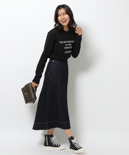 BARNYARDSTORM(バンヤードストーム)の「BARNYARDSTORM / フロッキーロゴT(Tシャツ/カットソー・レディース・ホワイト/ブラック・1/0)」の11枚目の写真