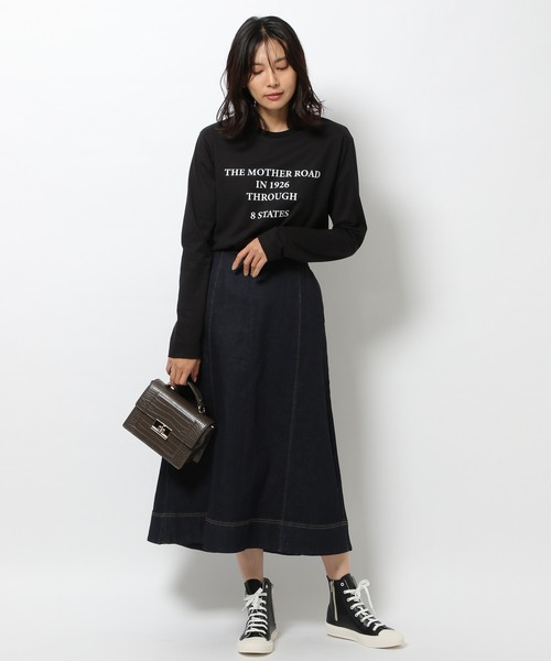BARNYARDSTORM(バンヤードストーム)の「BARNYARDSTORM / フロッキーロゴT(Tシャツ/カットソー・レディース・ホワイト/ブラック・1/0)」の13枚目の写真