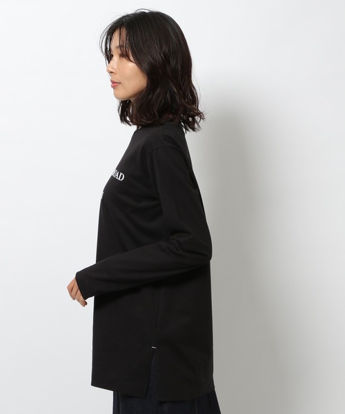 BARNYARDSTORM(バンヤードストーム)の「BARNYARDSTORM / フロッキーロゴT(Tシャツ/カットソー・レディース・ホワイト/ブラック・1/0)」の17枚目の写真