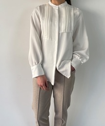 JUNOAH | アシンメトリーケープブラウス(シャツ/ブラウス)