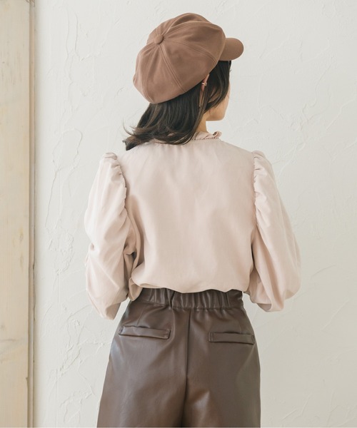 ems excite（エムズエキサイト）の「色々釦レースブラウス（シャツ/ブラウス・レディース・ライトグリーン/アイボリー/ライトピンク・FREE）」の10枚目の写真