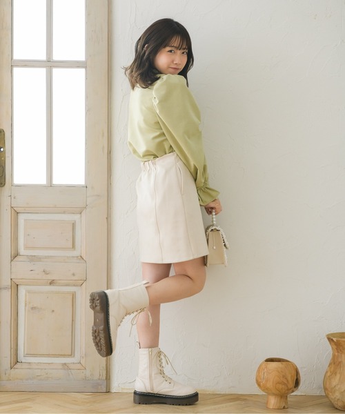 ems excite（エムズエキサイト）の「色々釦レースブラウス（シャツ/ブラウス・レディース・ライトグリーン/アイボリー/ライトピンク・FREE）」の14枚目の写真