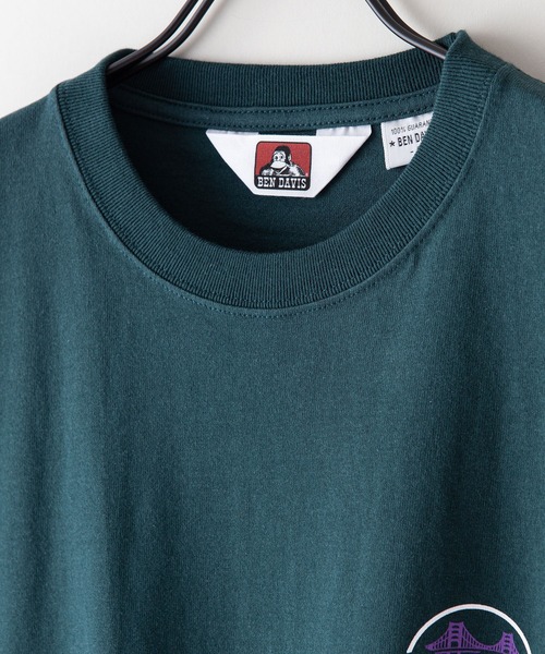 BEN DAVIS（ベンデイビス）の「【BEN DAVIS／ベンデイビス】袖プリントロンT　バックプリント（Tシャツ/カットソー・メンズ・ホワイト/ブラック/ダークグリーン・MEDIUM/LARGE/X-LARGE）」の8枚目の写真