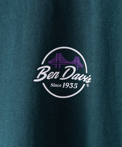 BEN DAVIS（ベンデイビス）の「【BEN DAVIS／ベンデイビス】袖プリントロンT　バックプリント（Tシャツ/カットソー・メンズ・ホワイト/ブラック/ダークグリーン・MEDIUM/LARGE/X-LARGE）」の5枚目の写真