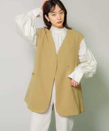 KBF | ラウンドノーカラーベスト(その他アウター)