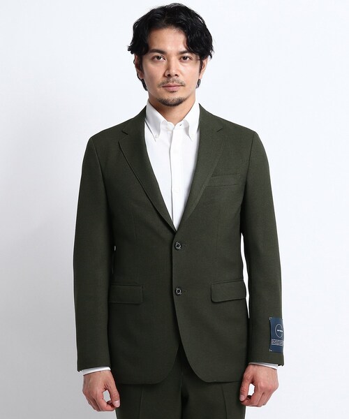 TAKEO KIKUCHI（タケオキクチ）の「◆【Sサイズ～】メランジストレッチ ジャケット（スーツジャケット・メンズ・グレー/カーキ・03/02/04）」の4枚目の写真