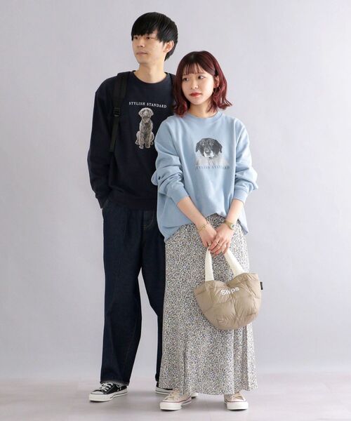 SHIPS（シップス）の「*SHIPS: ビッグシルエット STYLISH STANDARD DOG スウェット（スウェット・メンズ・ロイヤルブルー/ブラック/ネイビー/グレー・LARGE/MEDIUM/X-LARGE）」の4枚目の写真