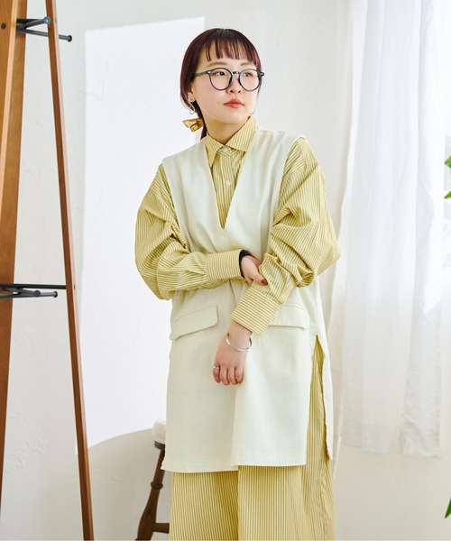 CPCM(シーピーシーエム)の「10OZデニムプルオーバーベスト(ベスト・レディース・ブラック/ブルー/アイボリー・FREE)」の15枚目の写真