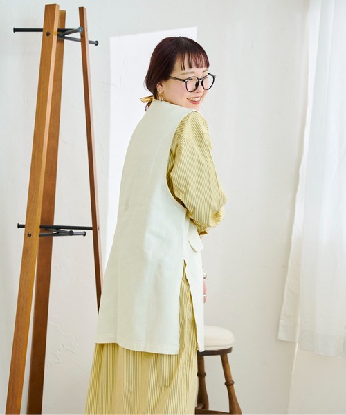 CPCM(シーピーシーエム)の「10OZデニムプルオーバーベスト(ベスト・レディース・ブラック/ブルー/アイボリー・FREE)」の22枚目の写真