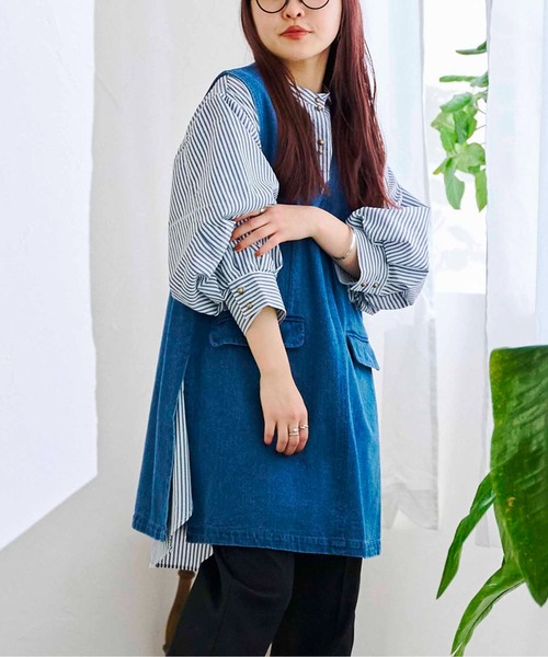 CPCM(シーピーシーエム)の「10OZデニムプルオーバーベスト(ベスト・レディース・ブラック/ブルー/アイボリー・FREE)」の20枚目の写真