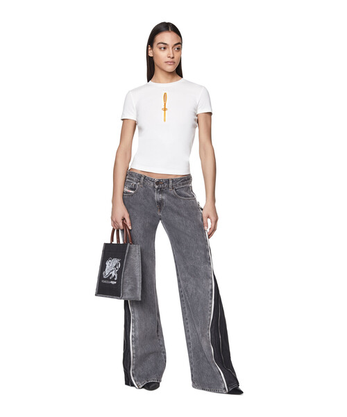 DIESEL（ディーゼル）の「レディース MIXマテリアル トートバッグS（トートバッグ・レディース・ブラック・UNI）」の8枚目の写真