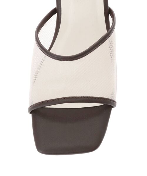 MERCURYDUO（マーキュリーデュオ）の「変形ヒールメッシュチュールサンダル（サンダル・レディース・ベージュ/ブラウン・38/36）」の5枚目の写真