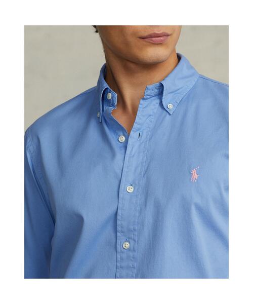 POLO RALPH LAUREN（ポロ ラルフ ローレン）の「クラシック フィット ガーメントダイド ツイル シャツ（シャツ/ブラウス・メンズ・ブルー・S/M/L/XL/XS/XXL）」の5枚目の写真