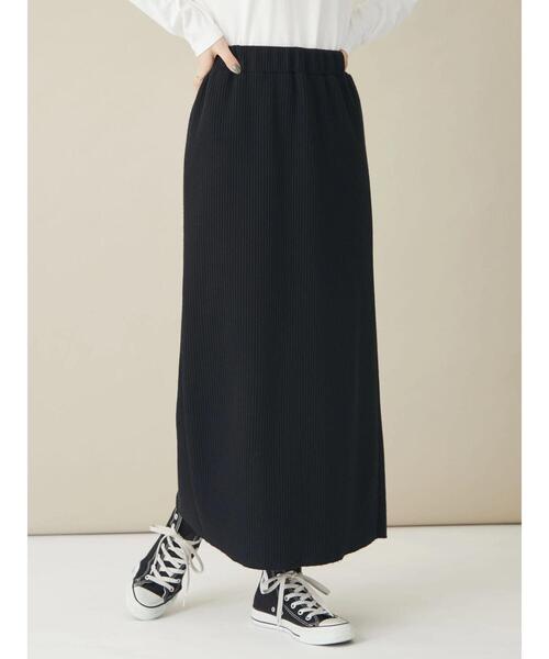 CRAFT STANDARD BOUTIQUE(クラフトスタンダードブティック)の「【追加】リブタイトスカート *◆(スカート・レディース・ブラック/カーキ/グレイッシュベージュ・M/L)」の16枚目の写真