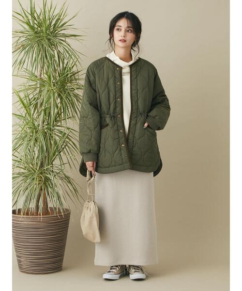 CRAFT STANDARD BOUTIQUE(クラフトスタンダードブティック)の「【追加】リブタイトスカート *◆(スカート・レディース・ブラック/カーキ/グレイッシュベージュ・M/L)」の9枚目の写真