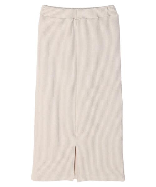 CRAFT STANDARD BOUTIQUE(クラフトスタンダードブティック)の「【追加】リブタイトスカート *◆(スカート・レディース・ブラック/カーキ/グレイッシュベージュ・M/L)」の17枚目の写真