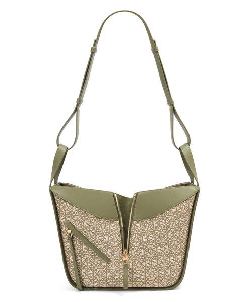 LOEWE（ロエベ）の「ハンモックバッグ スモール (アナグラムジャカード&カーフ)（ハンドバッグ・レディース・グリーン系その他・ONE SIZE）」の5枚目の写真