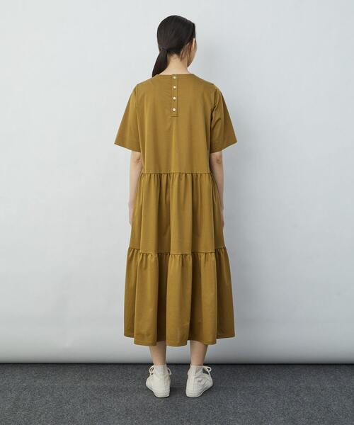 LOISIR エステルコットンティアードプリーツワンピース ノースリーブ LOISIR(ロワズィール)の「コットンエステル天竺ティアード