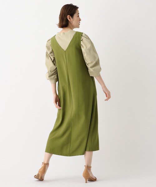 OPAQUE.CLIP(オペークドットクリップ)の「◆【Caffisi】3way ジャンパースカート(スカート・レディース・ダークネイビー/ベージュ系その他2/黄緑系・00)」の13枚目の写真