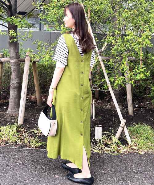 OPAQUE.CLIP(オペークドットクリップ)の「◆【Caffisi】3way ジャンパースカート(スカート・レディース・ダークネイビー/ベージュ系その他2/黄緑系・00)」の20枚目の写真