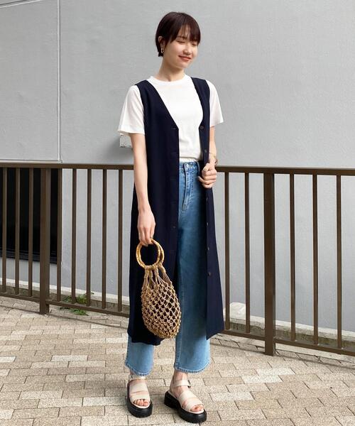 OPAQUE.CLIP(オペークドットクリップ)の「◆【Caffisi】3way ジャンパースカート(スカート・レディース・ダークネイビー/ベージュ系その他2/黄緑系・00)」の22枚目の写真