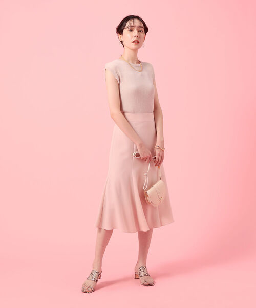 NOLLEY’S Sophi（ノーリーズソフィ）の「麻混スパークフレンチプルオーバーニット（ニット/セーター・レディース・ブラック/ベージュ/カーキ/ミント・36/38）」の18枚目の写真