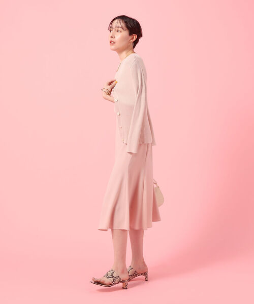 NOLLEY’S Sophi（ノーリーズソフィ）の「麻混スパークフレンチプルオーバーニット（ニット/セーター・レディース・ブラック/ベージュ/カーキ/ミント・36/38）」の7枚目の写真