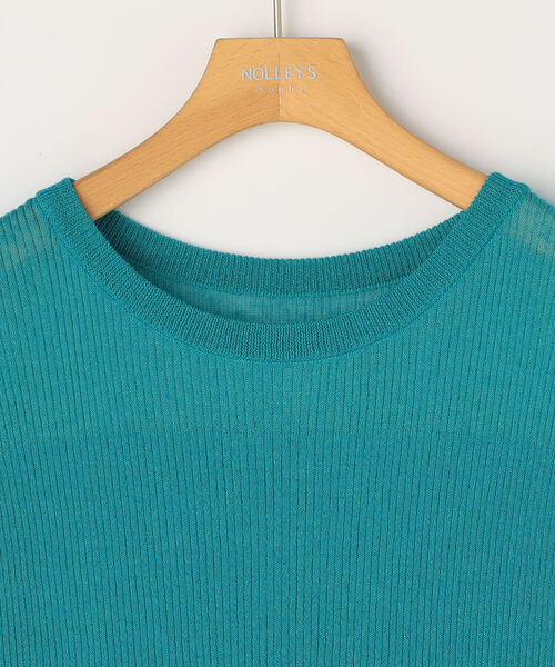 NOLLEY’S Sophi（ノーリーズソフィ）の「麻混スパークフレンチプルオーバーニット（ニット/セーター・レディース・ブラック/ベージュ/カーキ/ミント・36/38）」の16枚目の写真