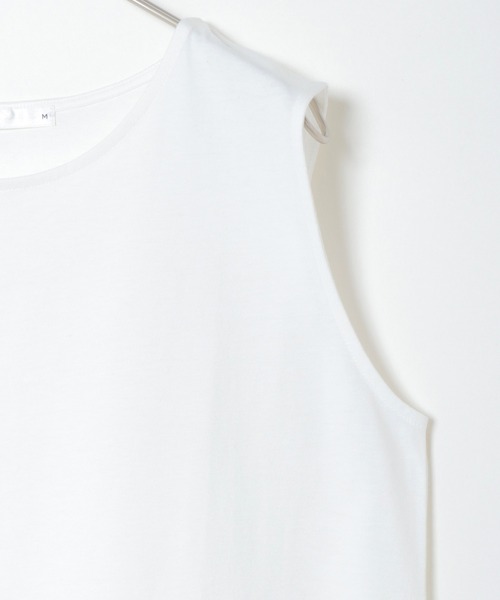 ikka（イッカ）の「裾ラウンドノースリプルオーバー（タンクトップ・レディース・ブラック/オフホワイト/その他1・M/L）」の6枚目の写真