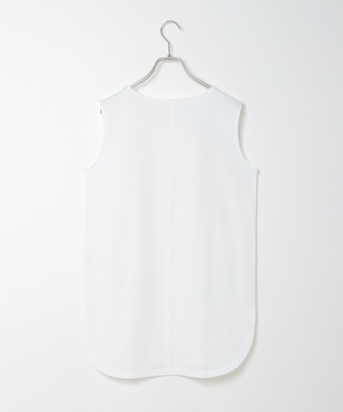 ikka（イッカ）の「裾ラウンドノースリプルオーバー（タンクトップ・レディース・ブラック/オフホワイト/その他1・M/L）」の12枚目の写真