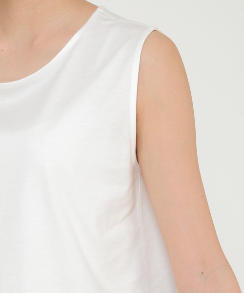 ikka（イッカ）の「裾ラウンドノースリプルオーバー（タンクトップ・レディース・ブラック/オフホワイト/その他1・M/L）」の19枚目の写真