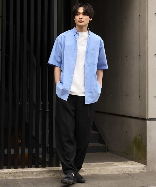 a.v.v(アーヴェヴェ)の「オックスBIGシャツ(シャツ/ブラウス・メンズ・ホワイト/ブルー・46/48)」の7枚目の写真