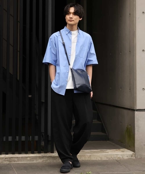 a.v.v(アーヴェヴェ)の「オックスBIGシャツ(シャツ/ブラウス・メンズ・ホワイト/ブルー・46/48)」の9枚目の写真